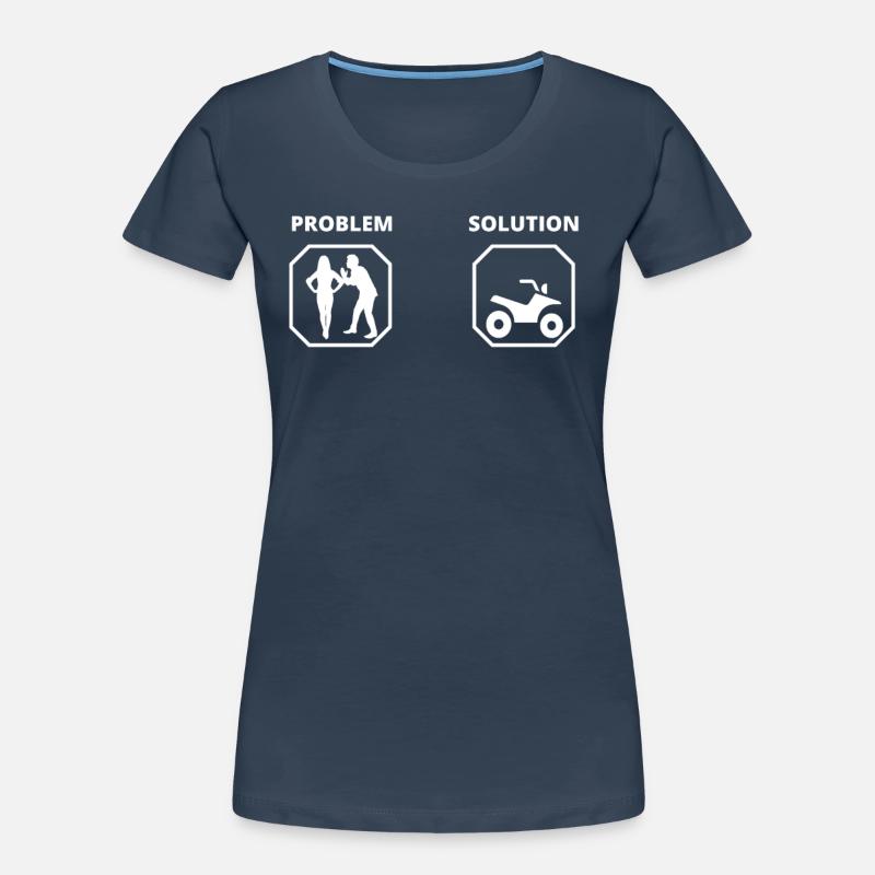 PROBLEM SOLUTION quad T-shirt bio Premium Femme