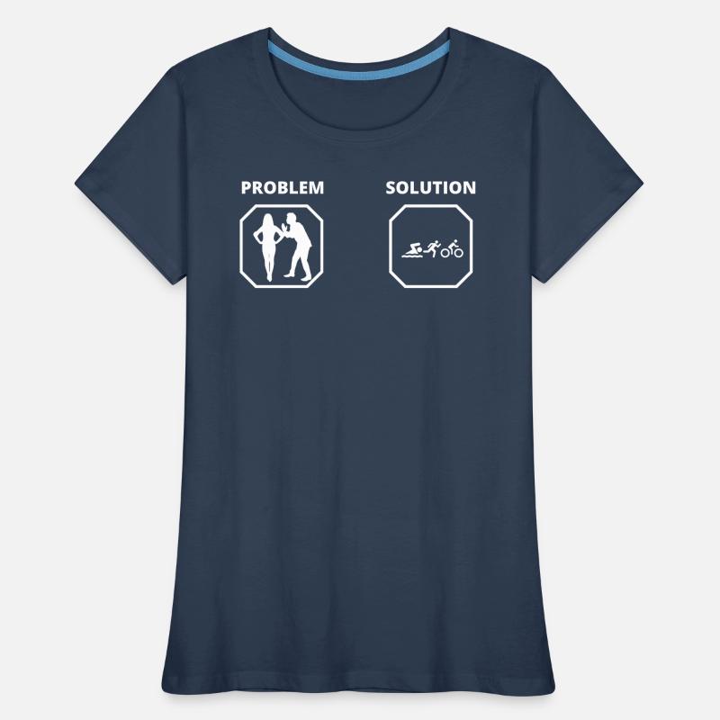 PROBLEM SOLUTION triathlon T-shirt bio Premium Femme