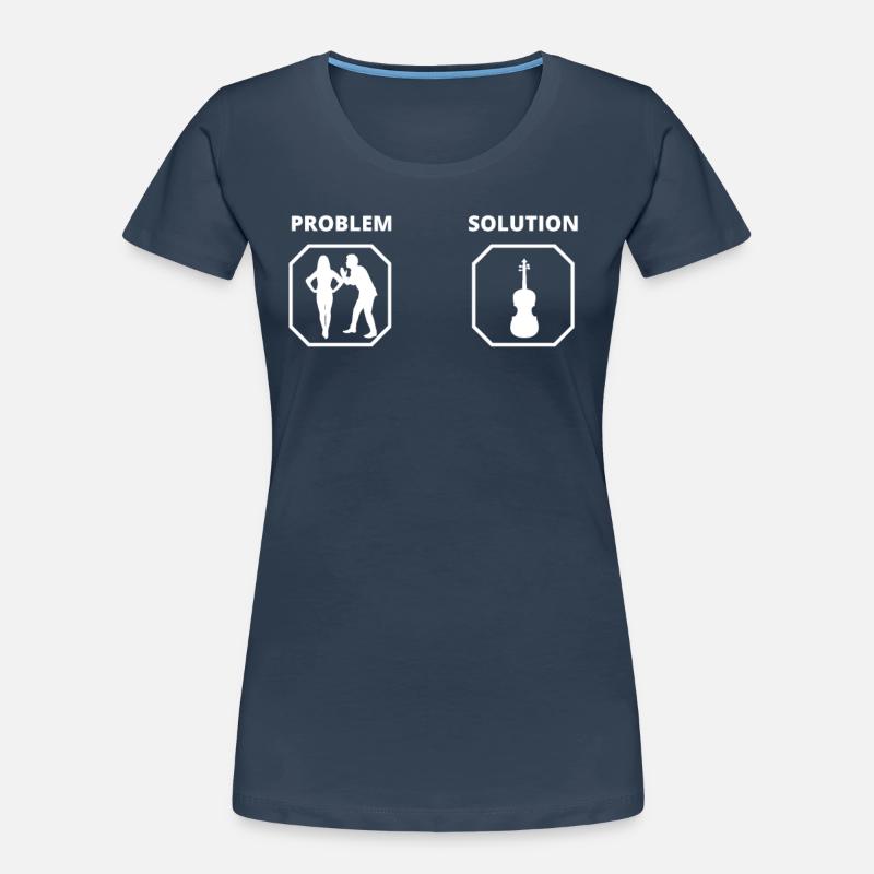 PROBLEM SOLUTION violon T-shirt bio Premium Femme