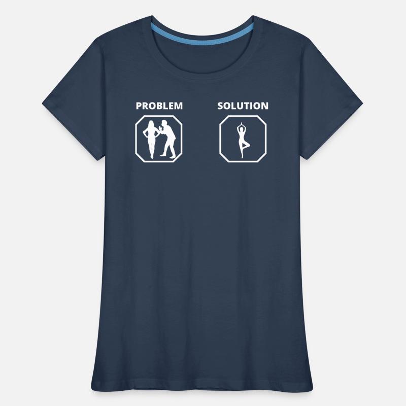 PROBLEM SOLUTION yoga T-shirt bio Premium Femme