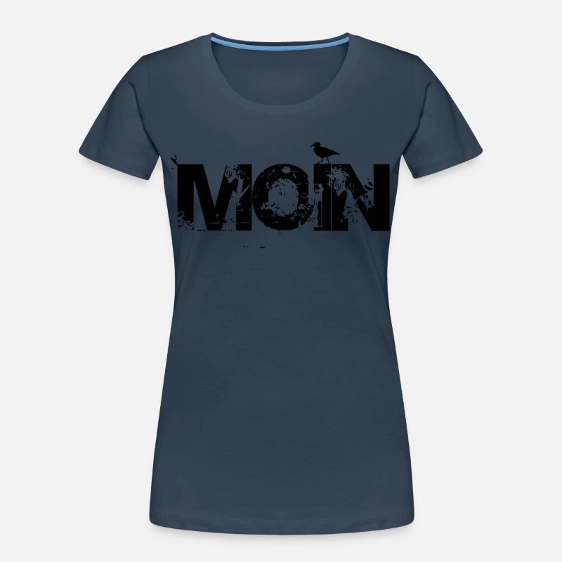 MOIN mit Möwe Frauen Premium Bio T-Shirt