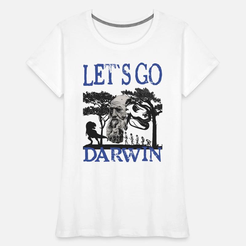 Charles Darwin Evolution textile Geschenkidee Frauen Premium Bio T-Shirt