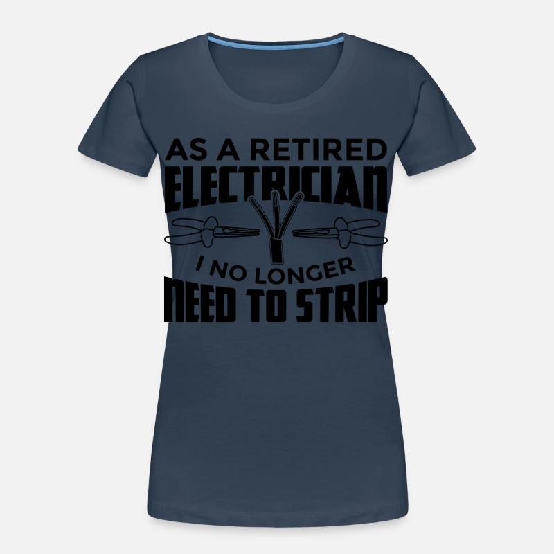 Retired electrician Women's Premium Organic T-Shirt