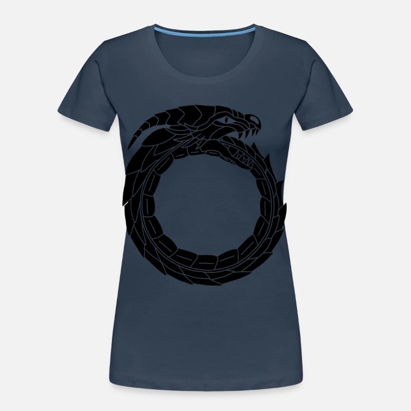 Devouring Black Dragon Women's Premium Organic T-Shirt