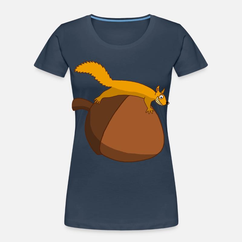Das Eichhörnchen gegen die Eichel Frauen Premium Bio T-Shirt