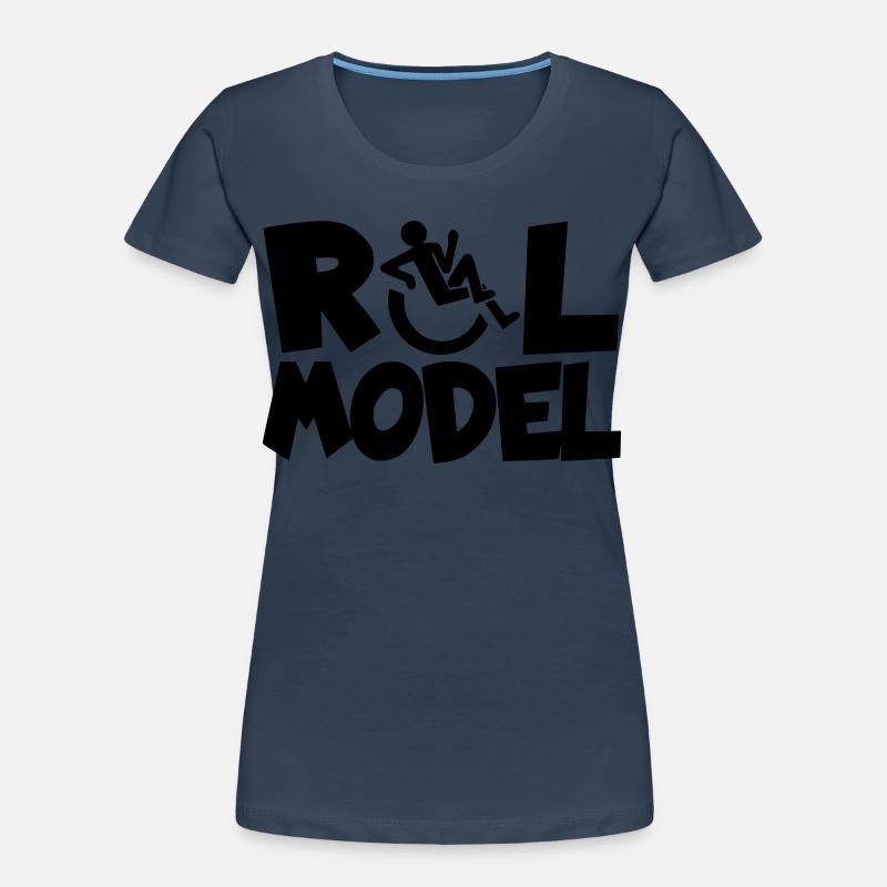 Jeder Rollstuhlfahrer ist ein Vorbild * Frauen Premium Bio T-Shirt