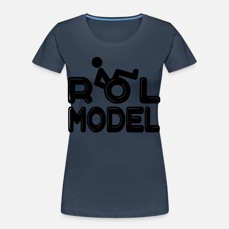 Jeder Rollstuhlfahrer ist ein Vorbild # Frauen Premium Bio T-Shirt