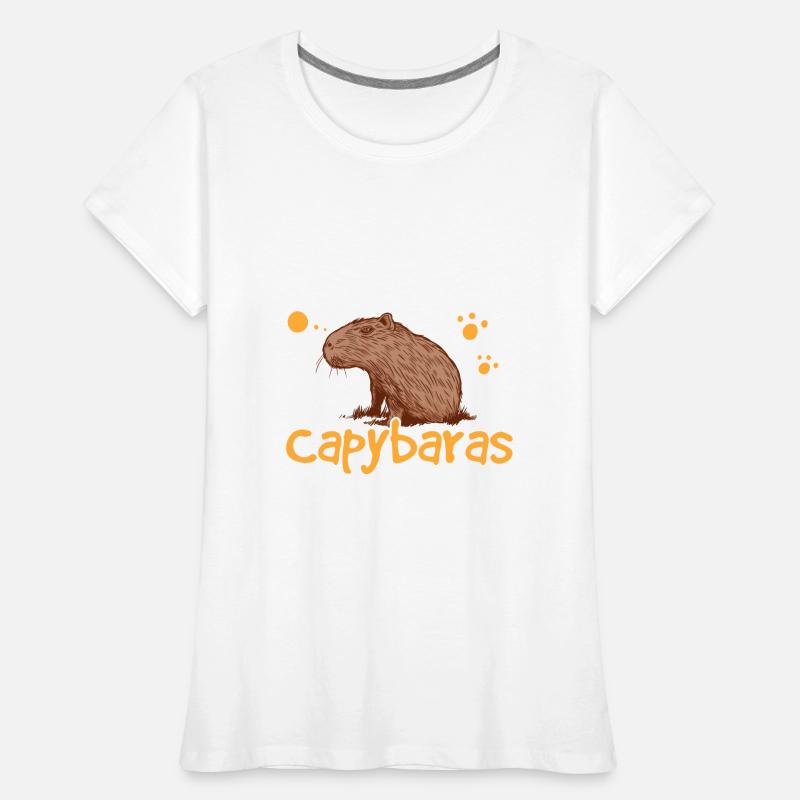 Capybara pense à moi Capybara T-shirt bio Premium Femme
