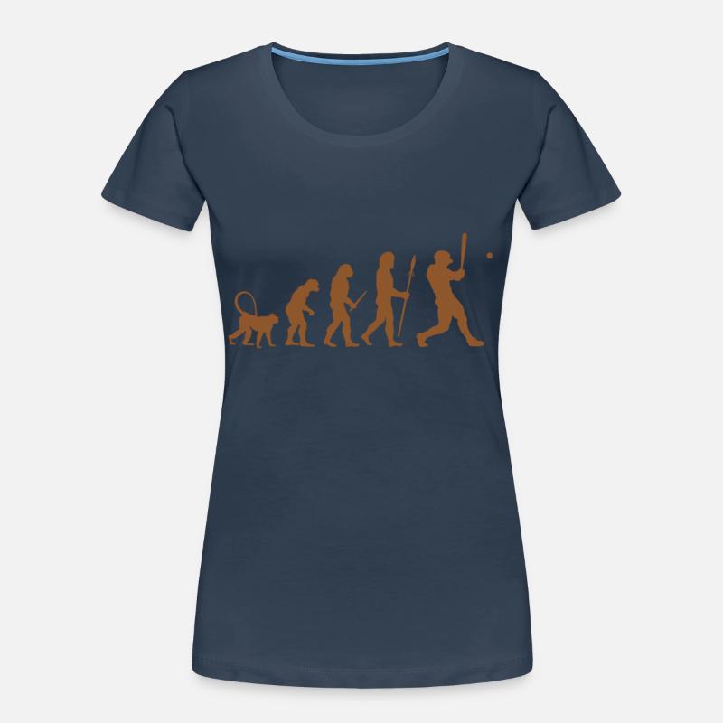 Baseball Evolution Frauen Premium Bio T-Shirt