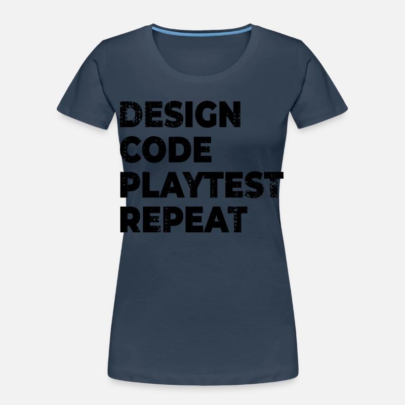 Test de test de Design Code T-shirt bio Premium Femme