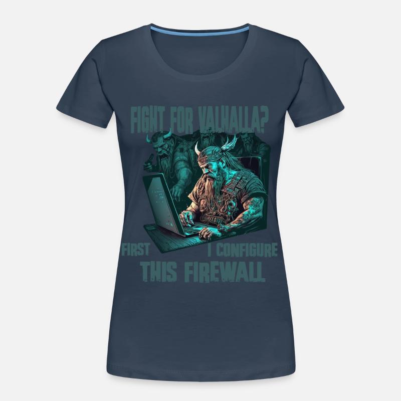 Firewall first Wikinger programmierer Frauen Premium Bio T-Shirt