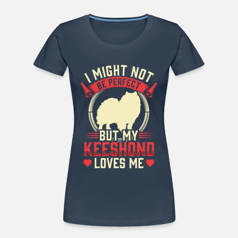 Wolfsspitz ist nicht perfekt Deutscher Spitz Frauen Premium Bio T-Shirt