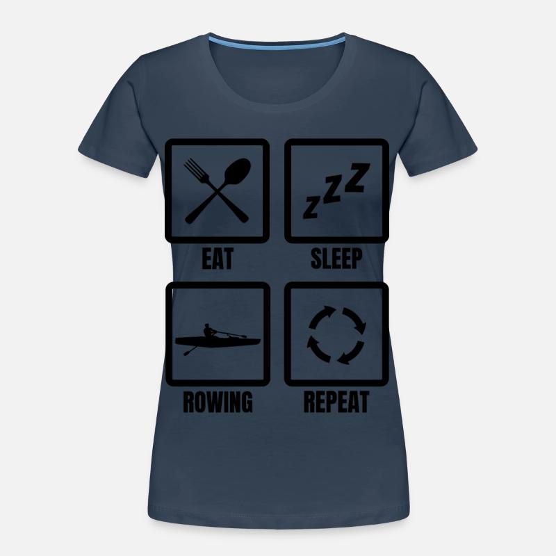 Ruderer Routine Frauen Premium Bio T-Shirt