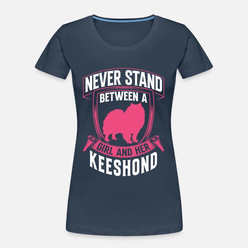 Mädchen und ihr Wolfsspitz Deutscher Spitz Frauen Premium Bio T-Shirt