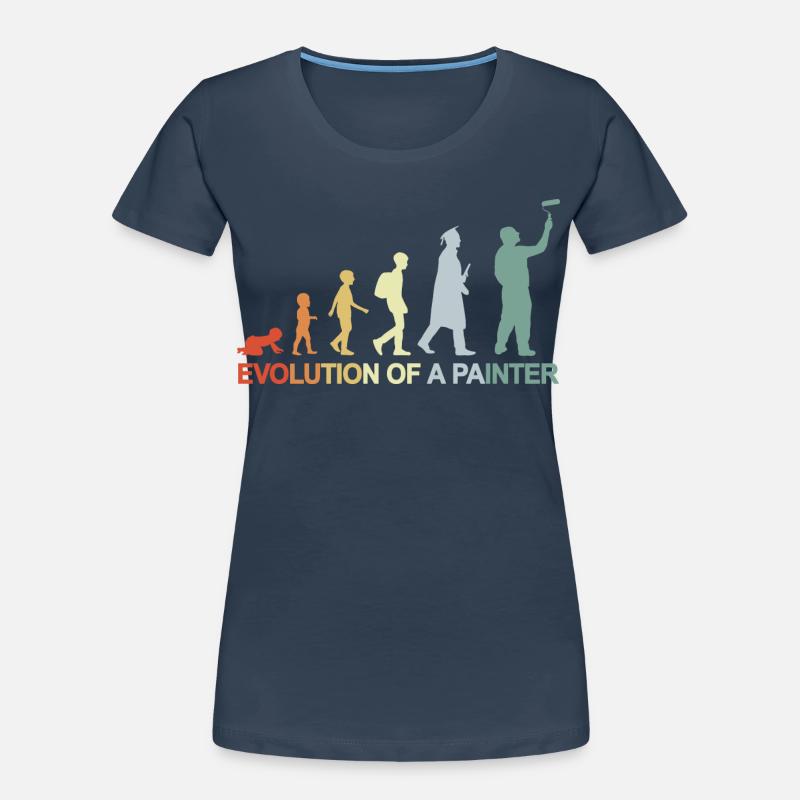 Maler Lackierer Evolution Frauen Premium Bio T-Shirt
