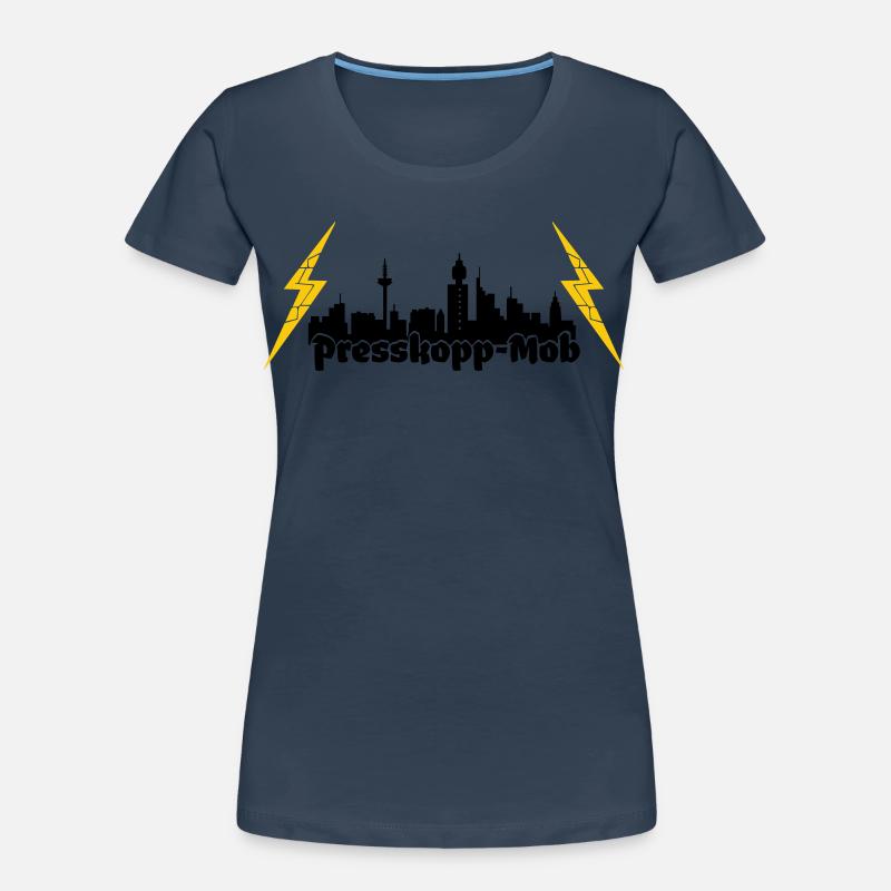 Presskopp Mob - ffm Skyline Frauen Premium Bio T-Shirt
