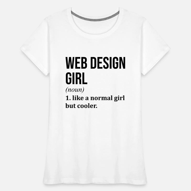 Conception de sites Web T-shirt bio Premium Femme