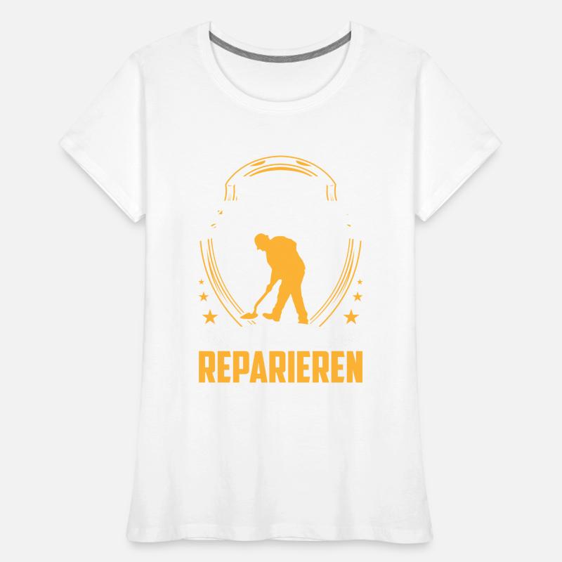 Les constructeurs d’asphalte ne réparent pas les constructeurs de routes T-shirt bio Premium Femme