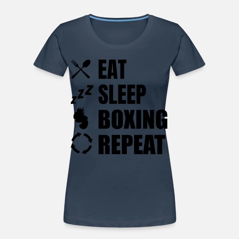 Routine de boxe T-shirt bio Premium Femme