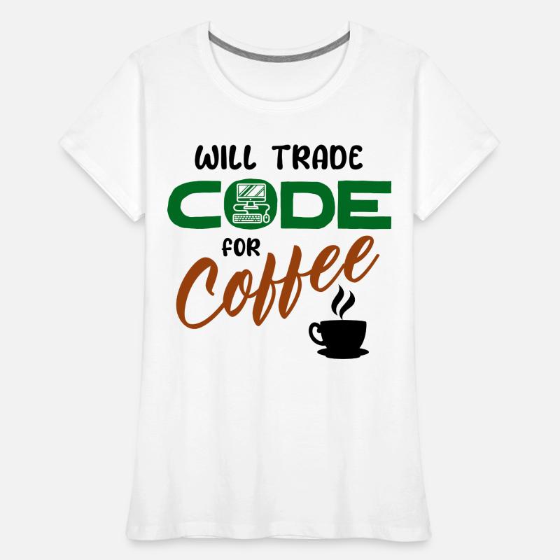 Développeur de déclaration de code Computerfreak Informatik T-shirt bio Premium Femme