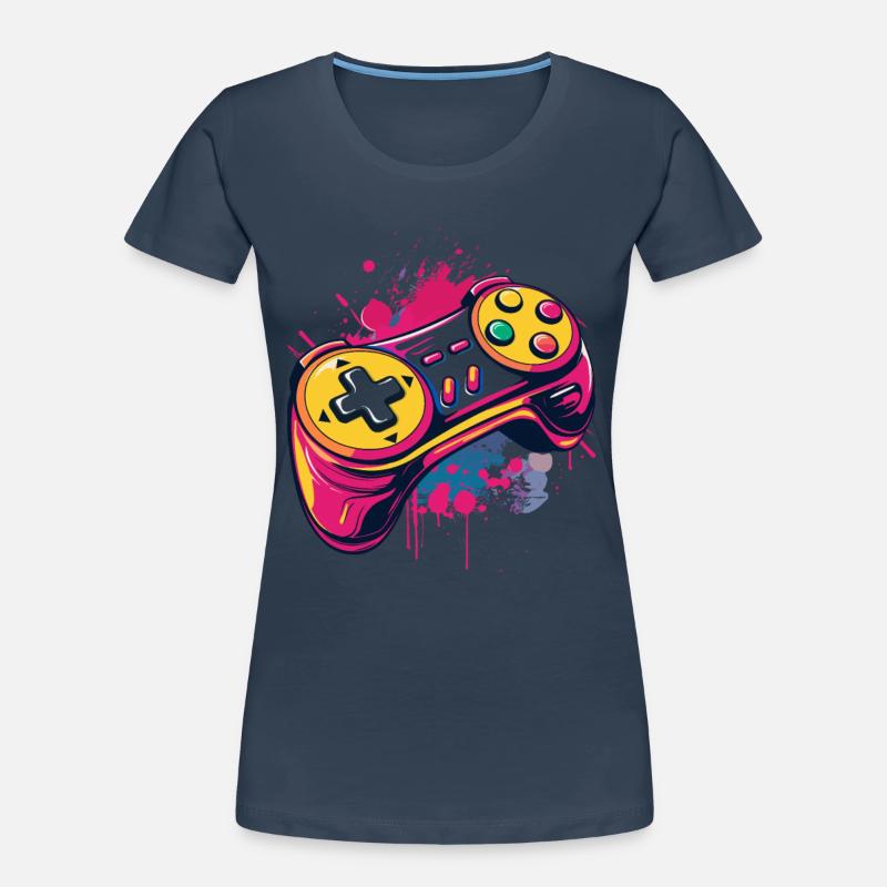 Gaming Controller Frauen Premium Bio T-Shirt