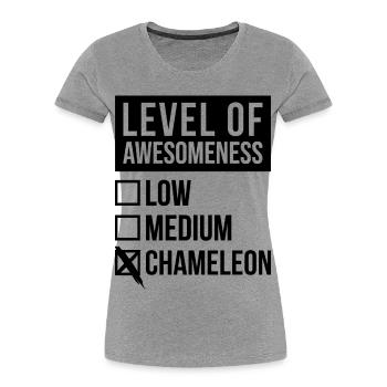 caméléon - T-shirt bio Premium Femme -  - Devant - Mia (176cm)