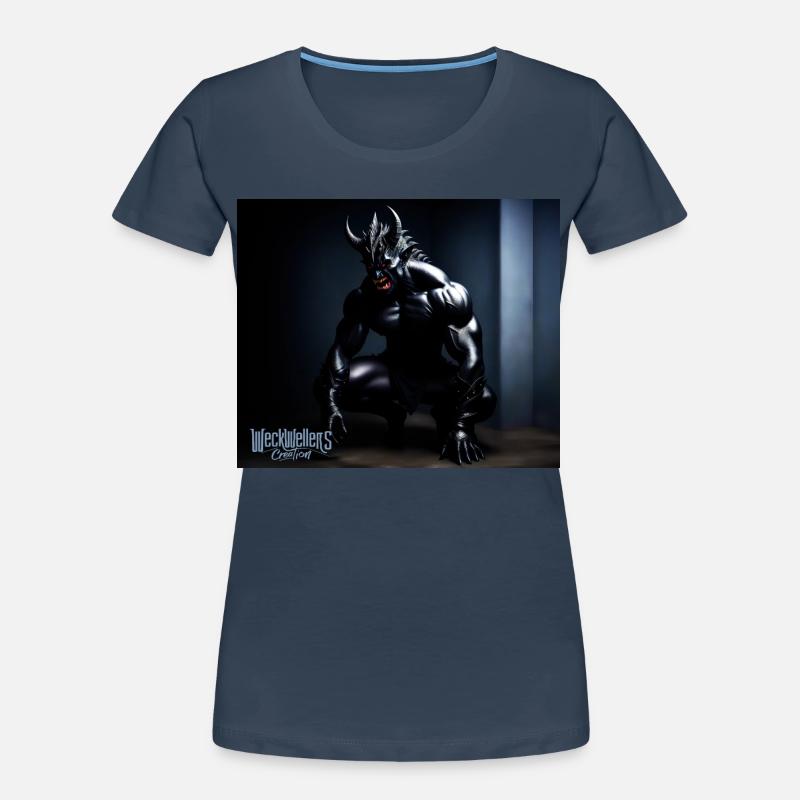 Darkness devil side Women's Premium Organic T-Shirt