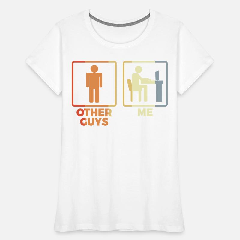 Programmierer Strichmännchen Frauen Premium Bio T-Shirt