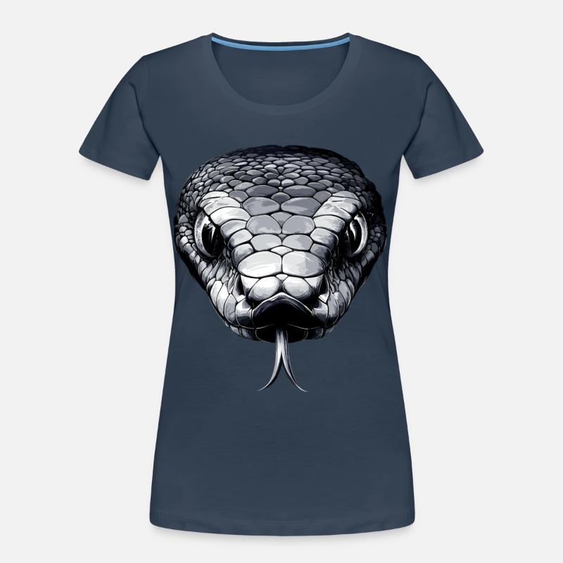 Schlange Python Kobra Mamba Klapperschlange Snake Frauen Premium Bio T-Shirt