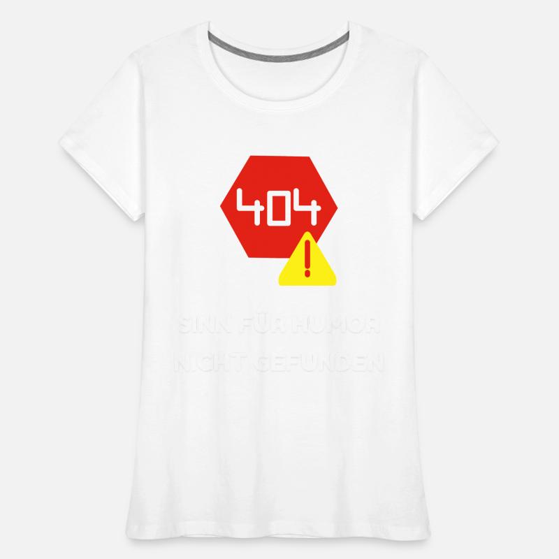 Humor im Code: Eine visuelle Fehlermeldung Frauen Premium Bio T-Shirt