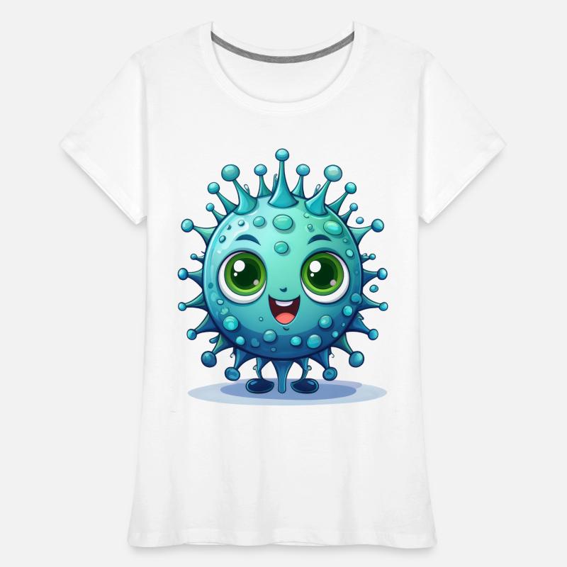 Virus oder Bakterium Frauen Premium Bio T-Shirt