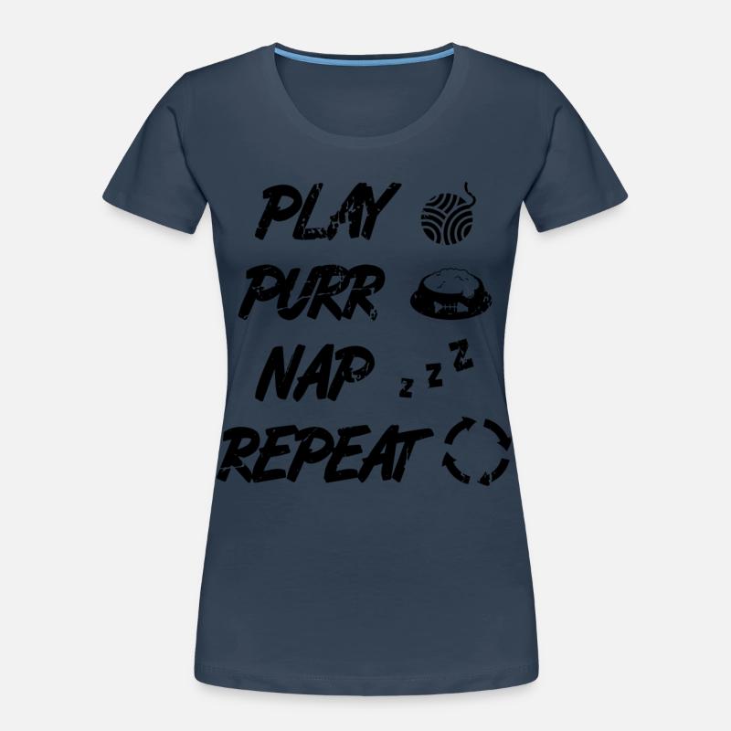 Routine du chat T-shirt bio Premium Femme