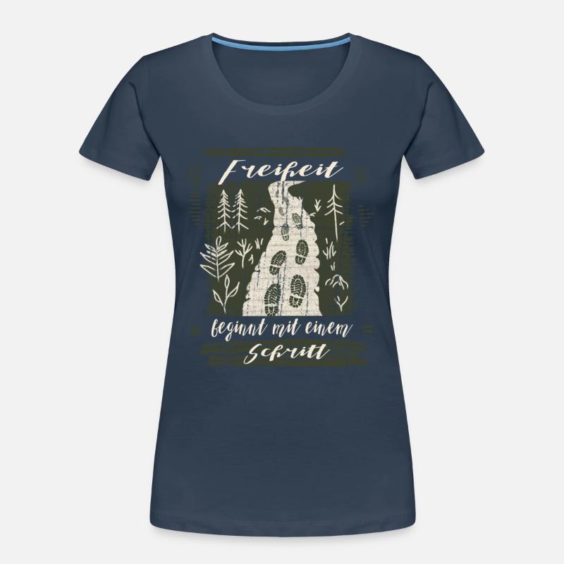 The path is created while walking – Wald Design Women's Premium Organic T-Shirt