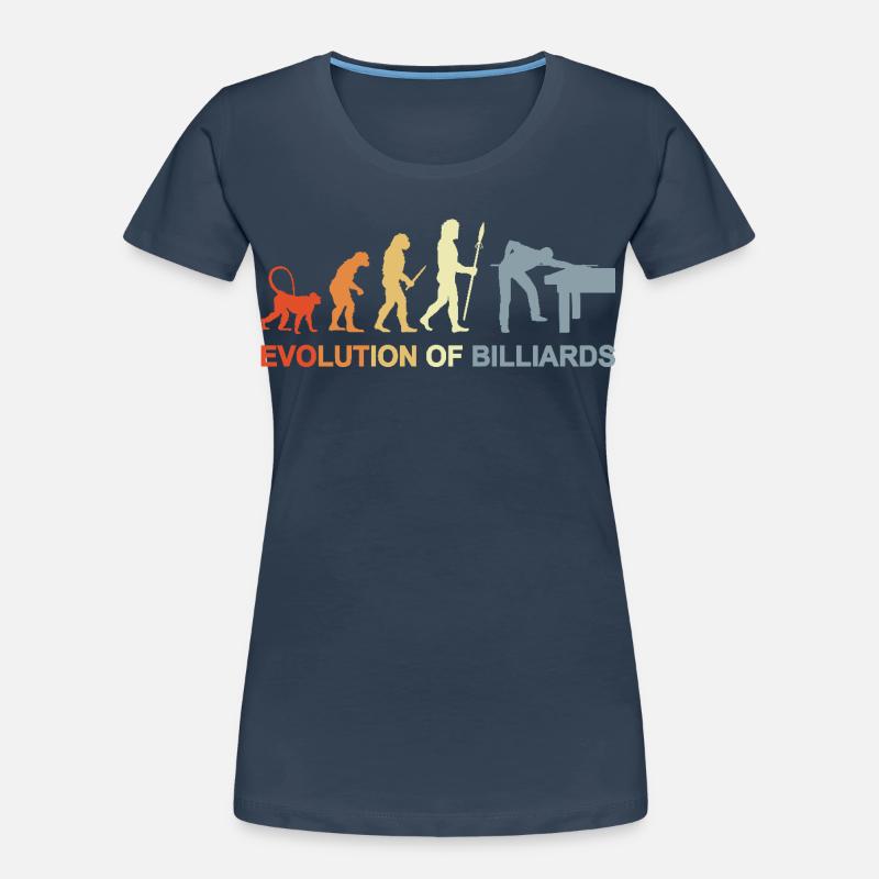 Pool Billard Evolution Frauen Premium Bio T-Shirt