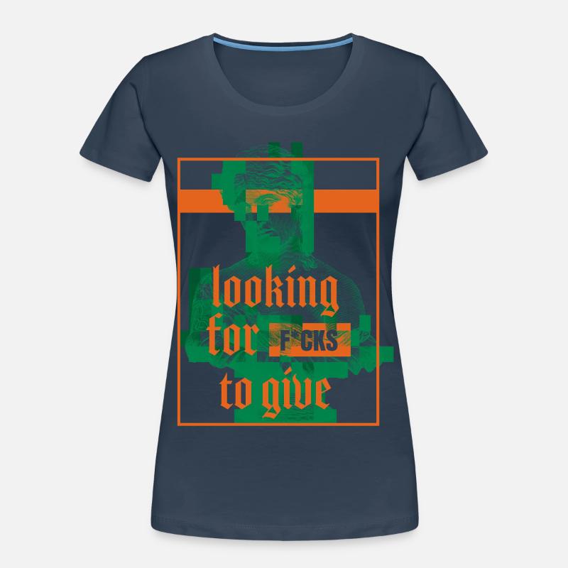 Statue avec conception d’une déclaration d’attitude T-shirt bio Premium Femme