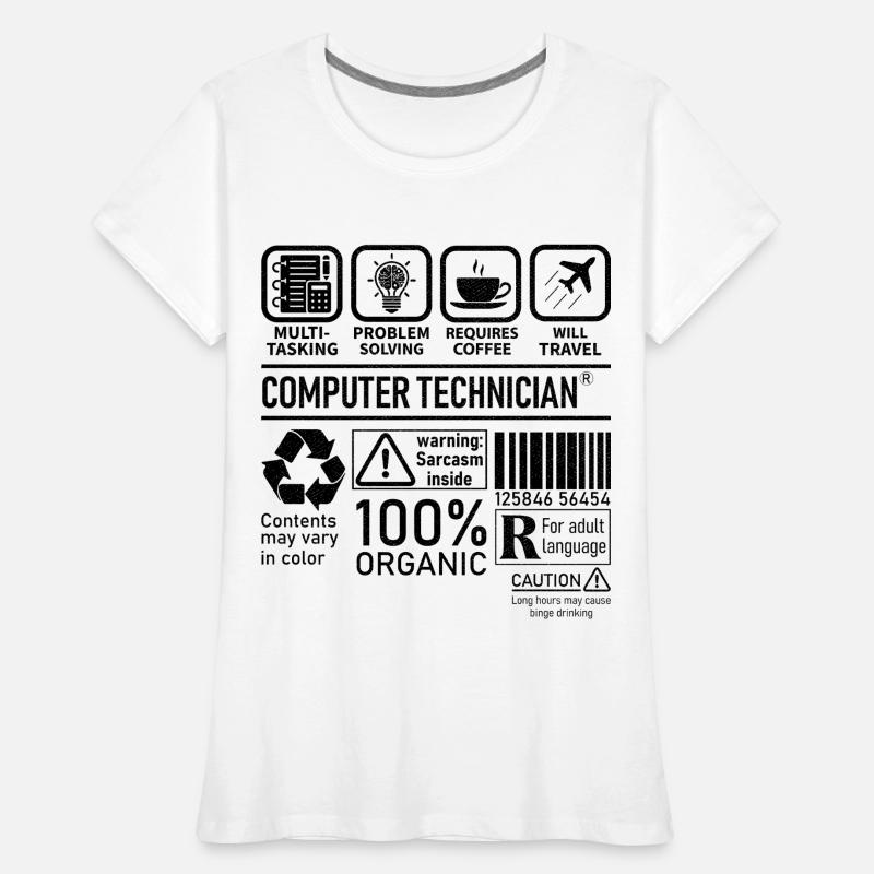 Computer Technician multi tasking problem solving Women's Premium Organic T-Shirt