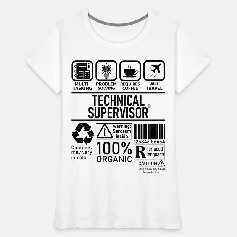 Superviseur technique multitâche résolution de problèmes T-shirt bio Premium Femme