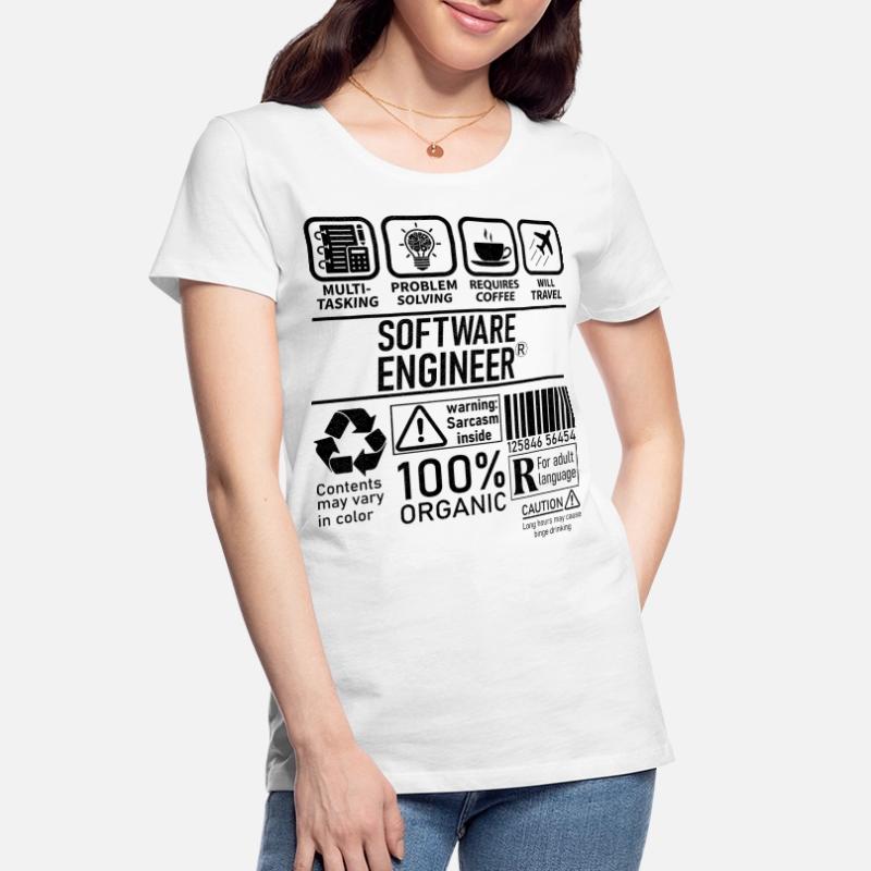 Software Engineer multi tasking problem solving Frauen Premium Bio T-Shirt