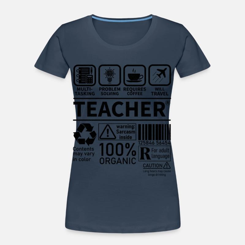 La résolution de problèmes multitâches de l’enseignant nécessite T-shirt bio Premium Femme