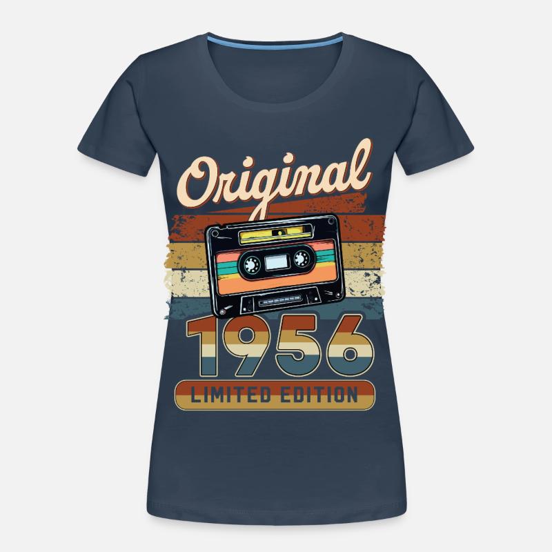 70. Geburtstag 70 Jahre Original 1956 Kassette Frauen Premium Bio T-Shirt