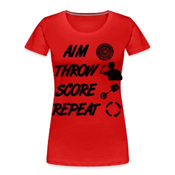Dart Zeitplan - Frauen Premium Bio T-Shirt -  - Vorne - Mia (176cm)