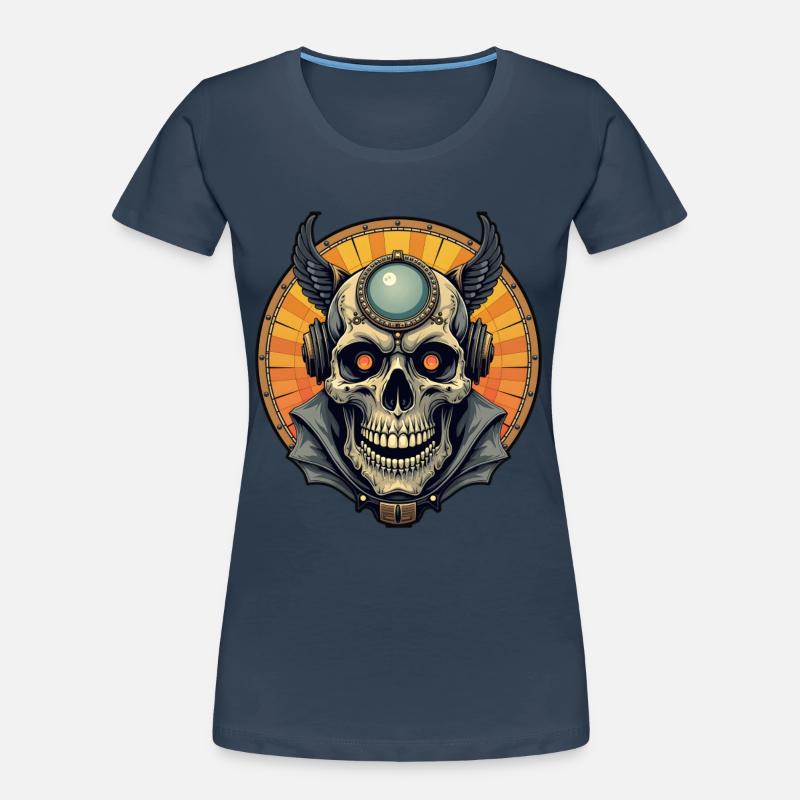 Le crâne ailé. T-shirt bio Premium Femme