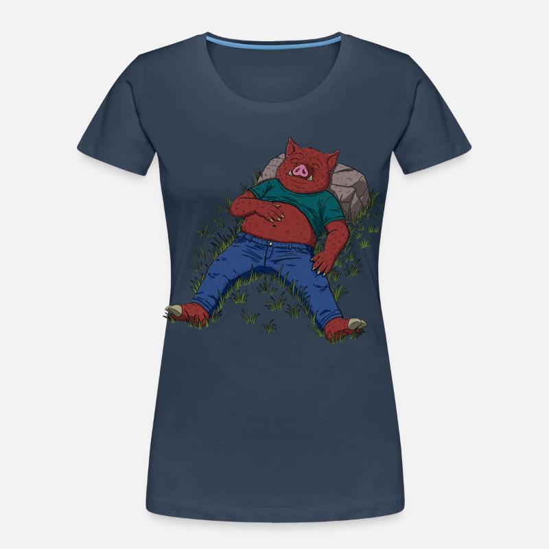 Schläfrig Frauen Premium Bio T-Shirt