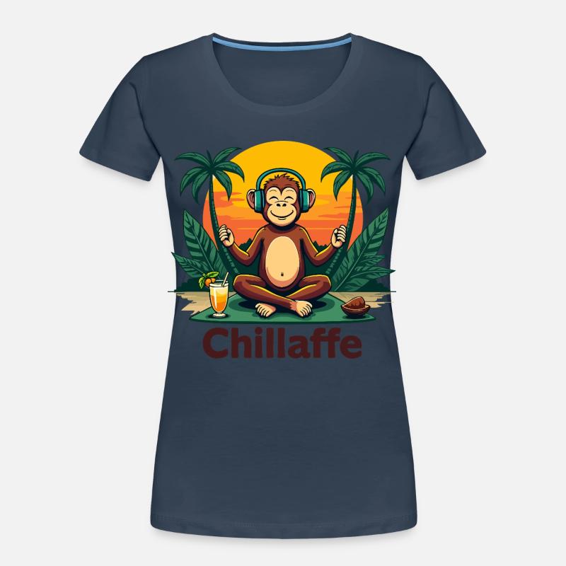Chillaffe – Zen-Mode on Frauen Premium Bio T-Shirt
