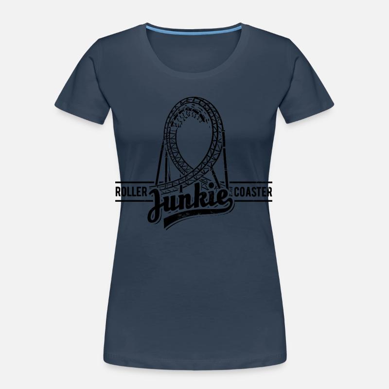 Rollercoaster Junkie - Roller Coaster - Looping Women's Premium Organic T-Shirt