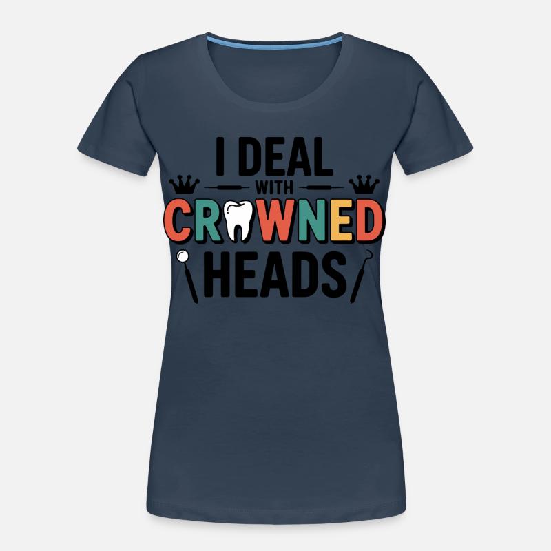 Conception de couronnes de technicien de laboratoire dentaire T-shirt bio Premium Femme