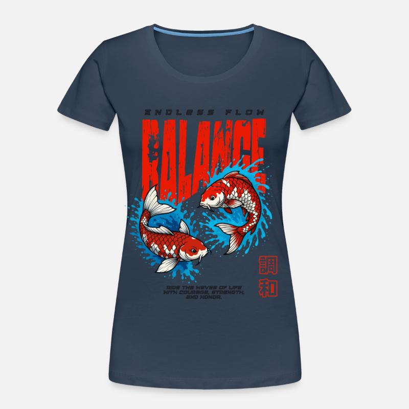 Poisson Koi - Équilibre T-shirt bio Premium Femme