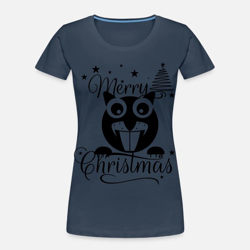 Merry Chrysstman's Squirrel Women's Premium Organic T-Shirt