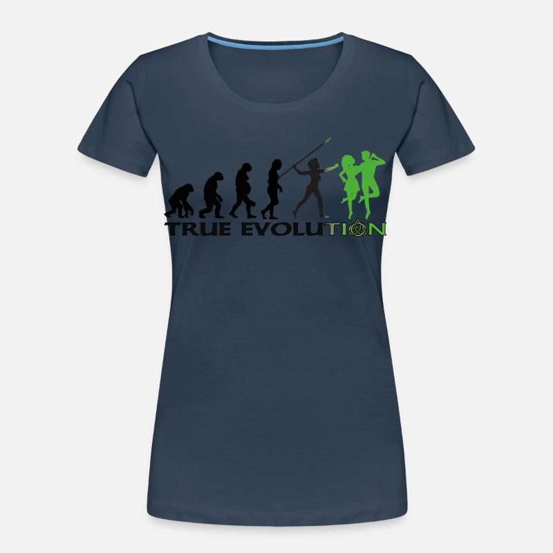 Évolution vers la danse traditionnelle irlandaise T-shirt bio Premium Femme