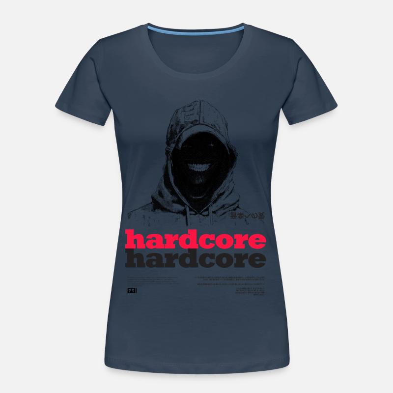 Hardcore Text Frauen Premium Bio T-Shirt